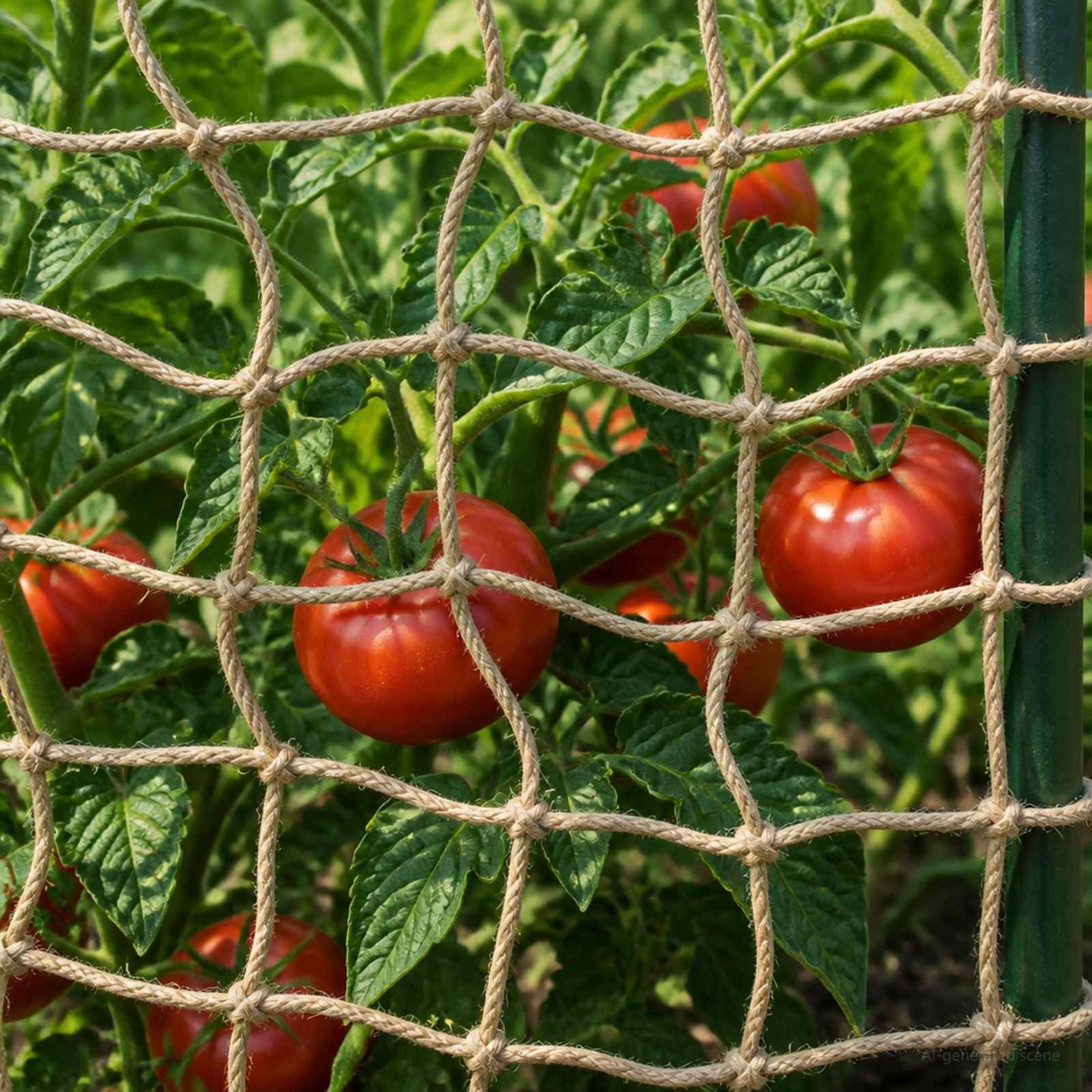 Filet de soutien en jute pour plantes Naturel 2 x 50 m