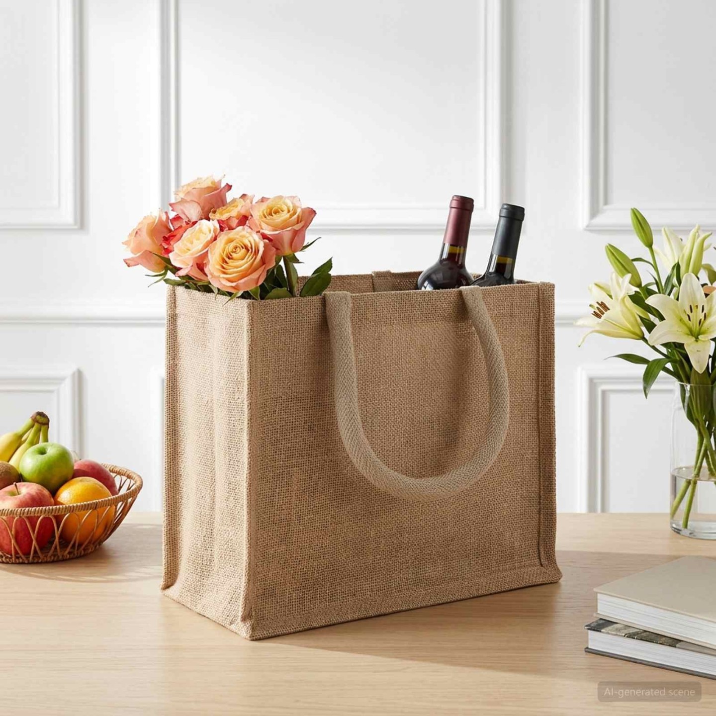 Sacs en jute 10 Naturel 26 x 22 x 14 cm 100 % jute Tossa