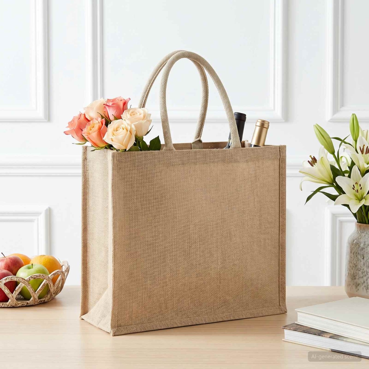 Sacs en jute 10 Naturel 42 x 33 x 19 cm 100 % jute Tossa