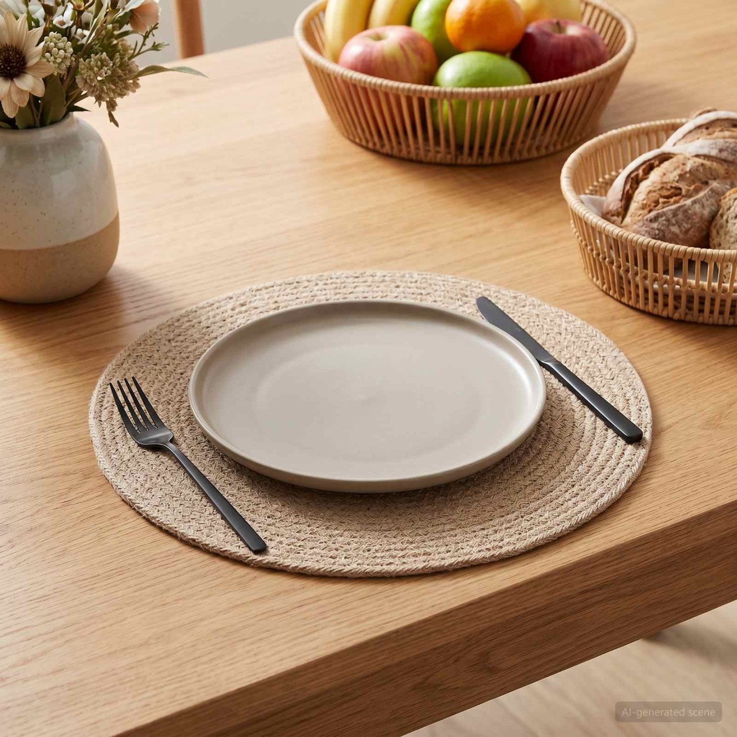 Placemets en jute 50 pc Naturel 100 % jute Tossa