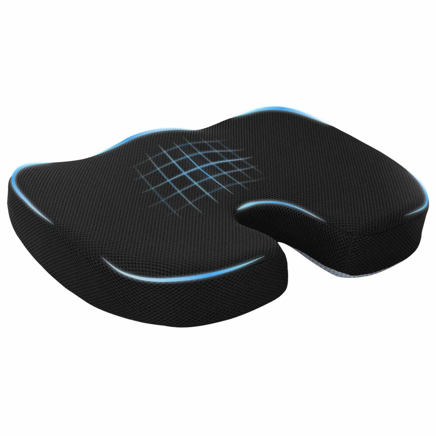 Coussin d’assise Mousse à mémoire de forme Noir