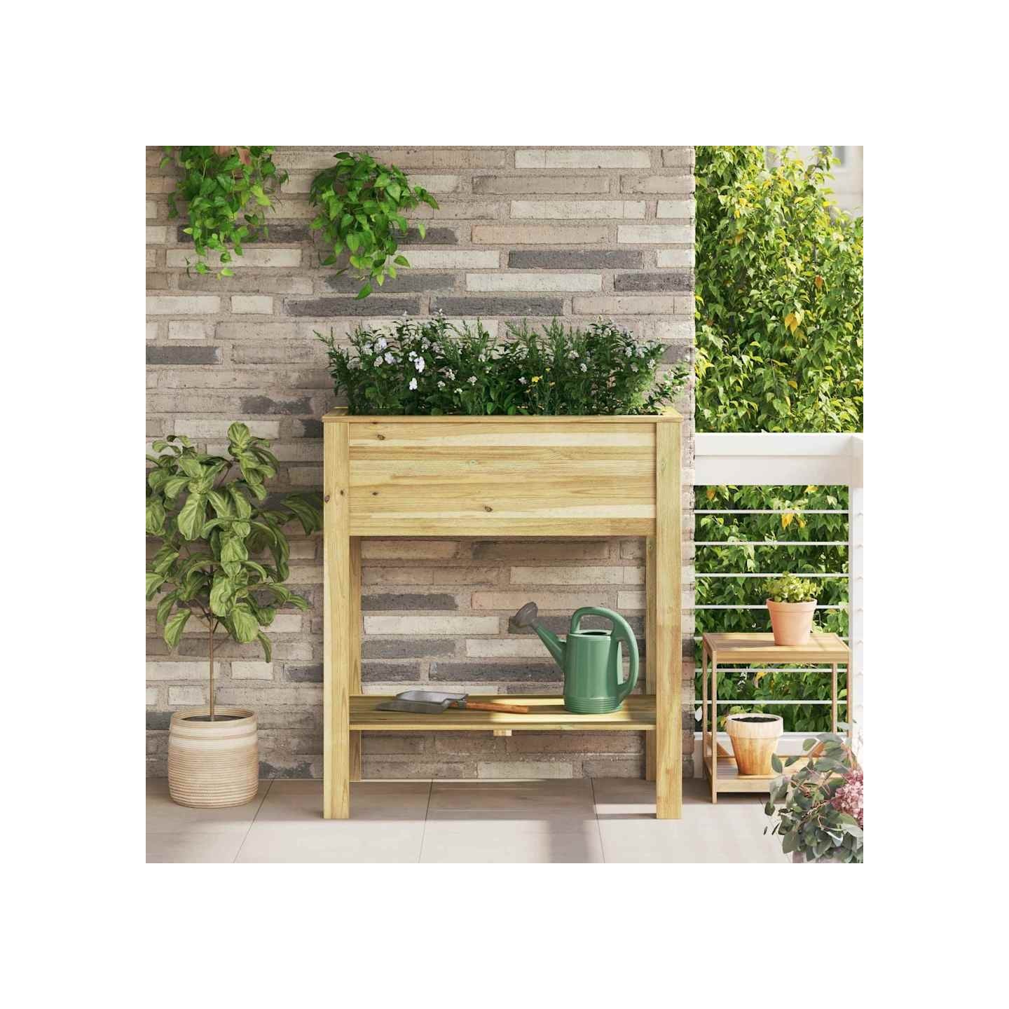 Jardin haut Marron 85,5 x 46,5 x 96 cm Bois de pin imprégné