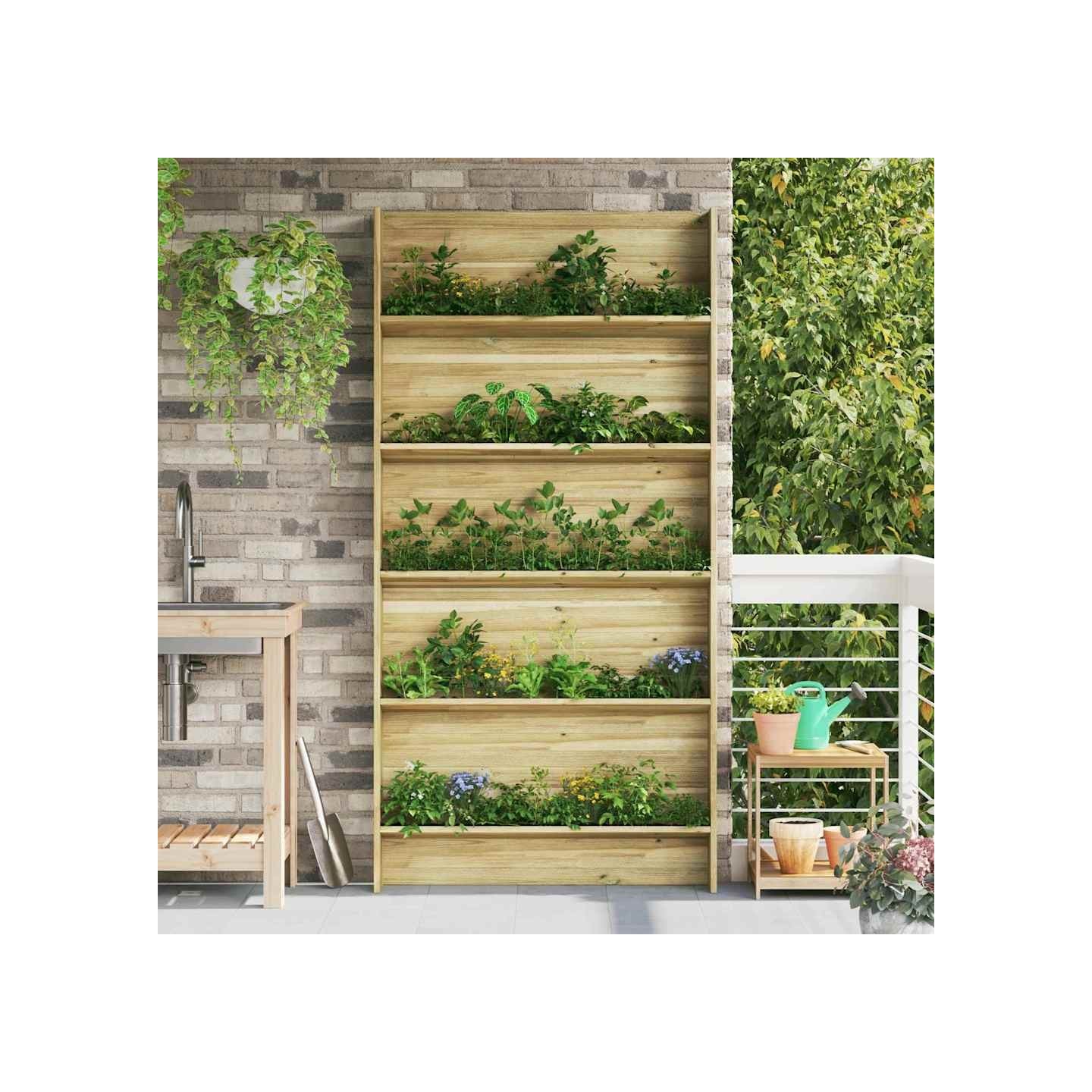 Étagères pour plantes Marron 90 x 15 x 180 cm