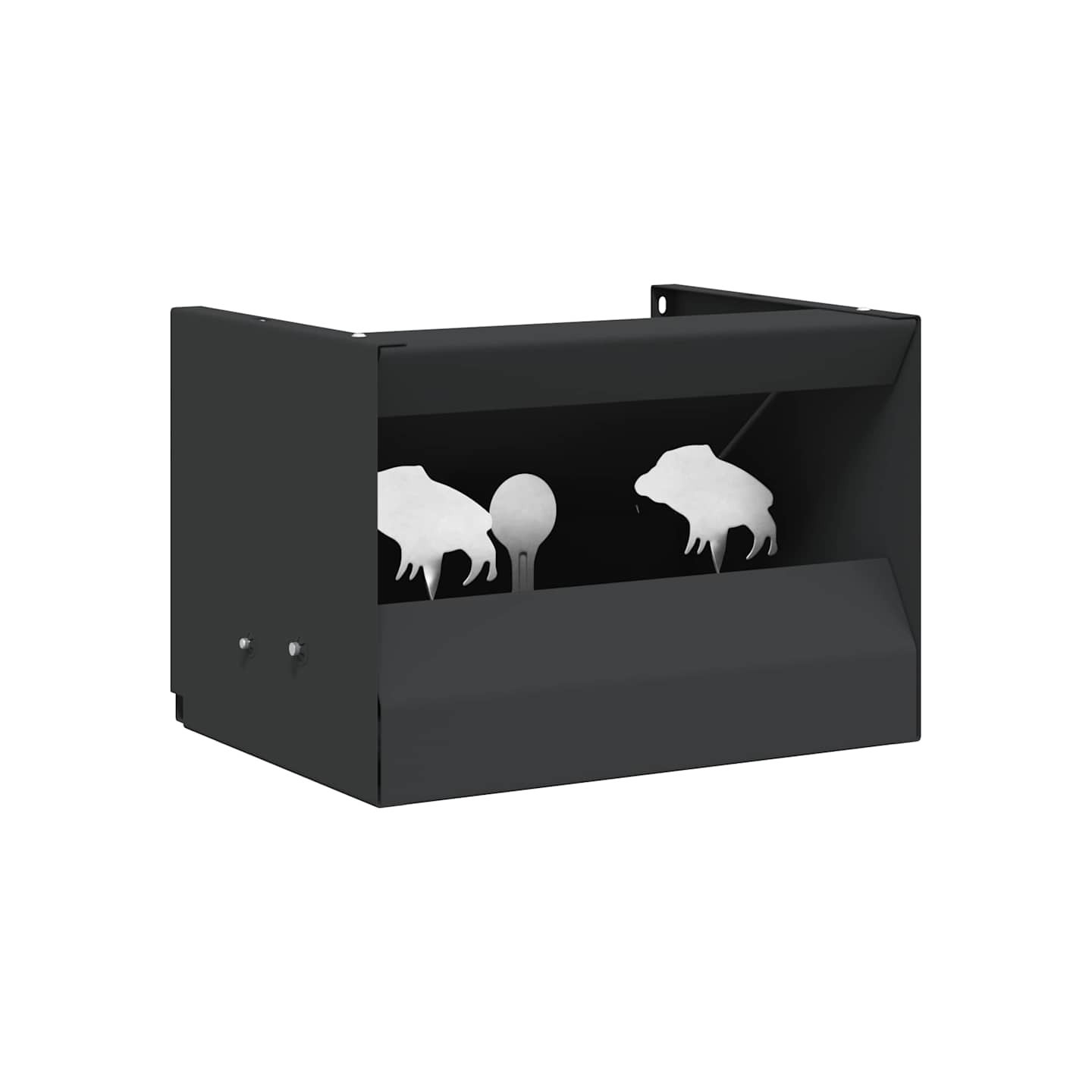 Boîte de Piège à Balles Noir 29 x 22 x 20 cm Acier