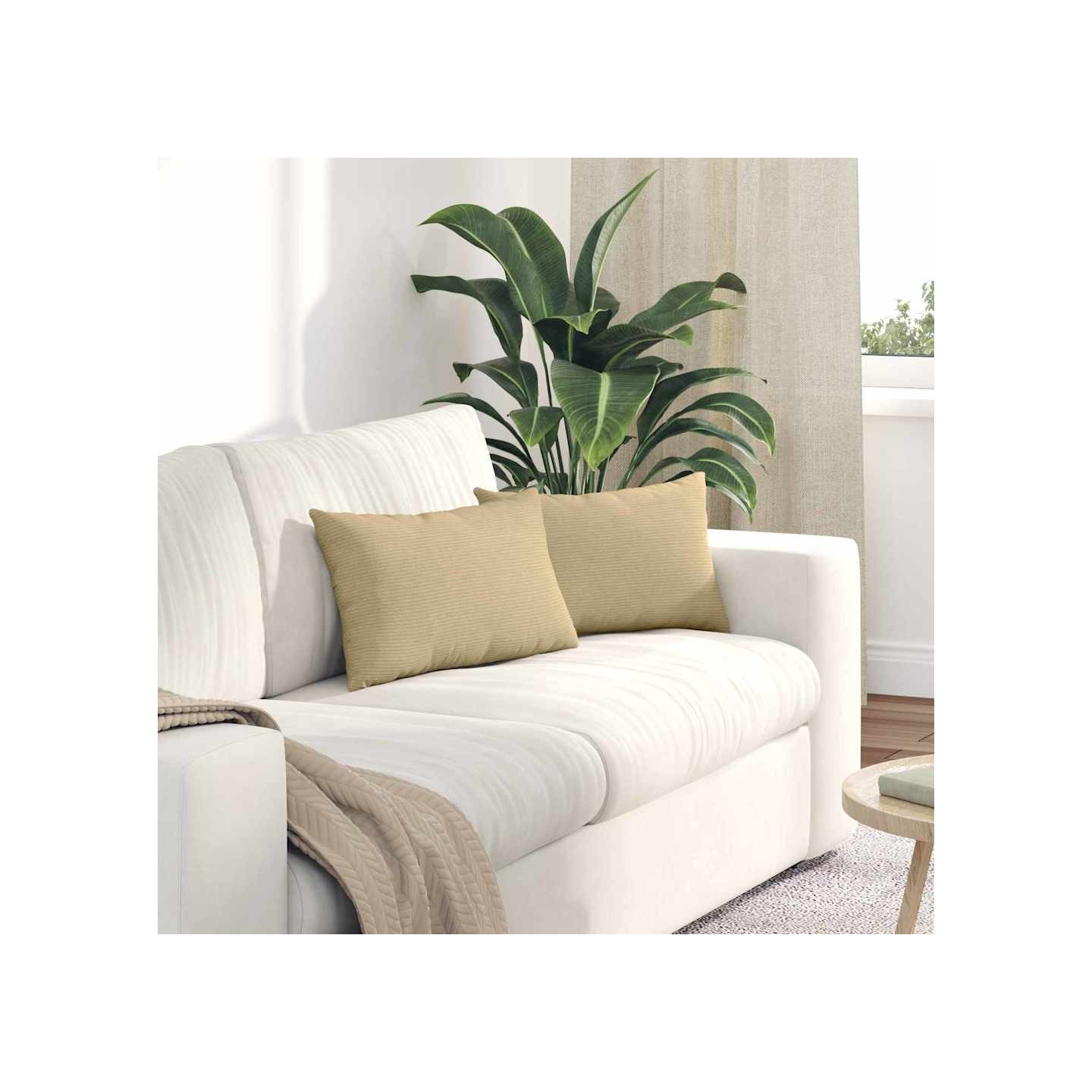 Coussins de canapé 2 pcs Vert gris 50 x 30 cm