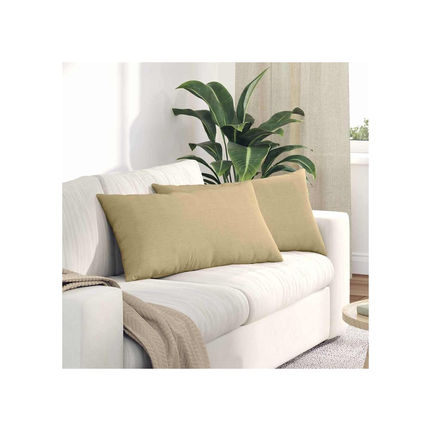 Coussins de canapé 2 pcs Vert gris 80 x 40 cm