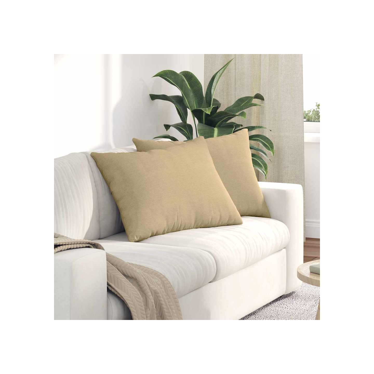 Coussins de canapé 2 pcs Vert gris 70 x 50 cm