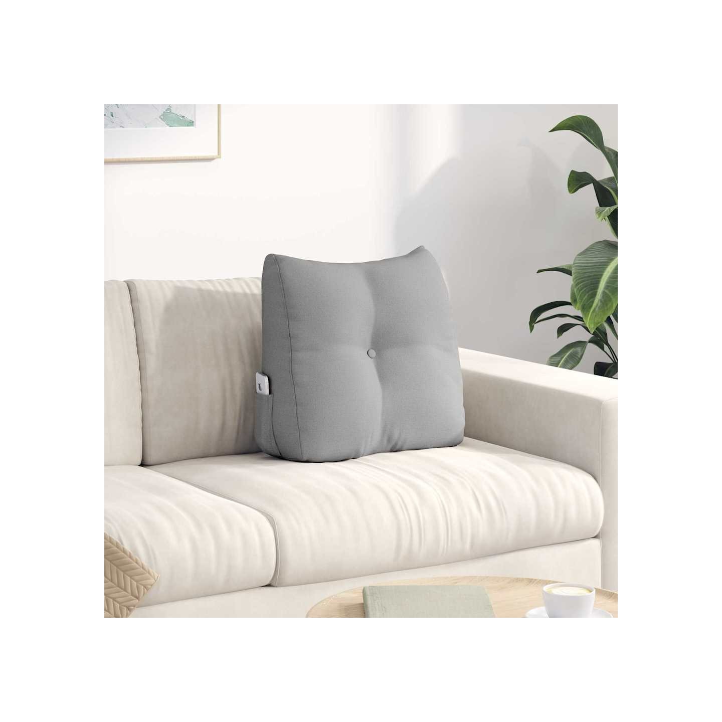 Coussin de Dos Gris nuage 45 x 50 x 24 cm tissu