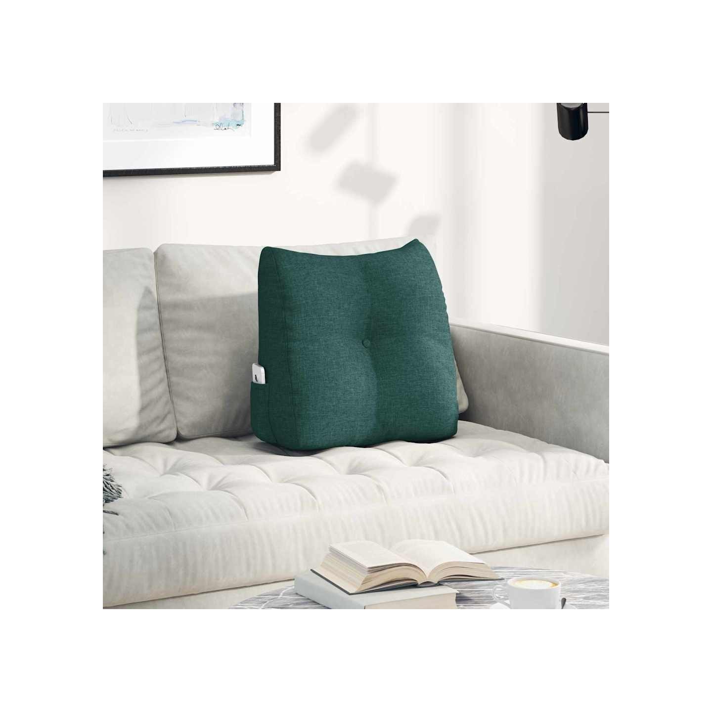 Coussin de Dos Vert foncé 45 x 50 x 24 cm tissu