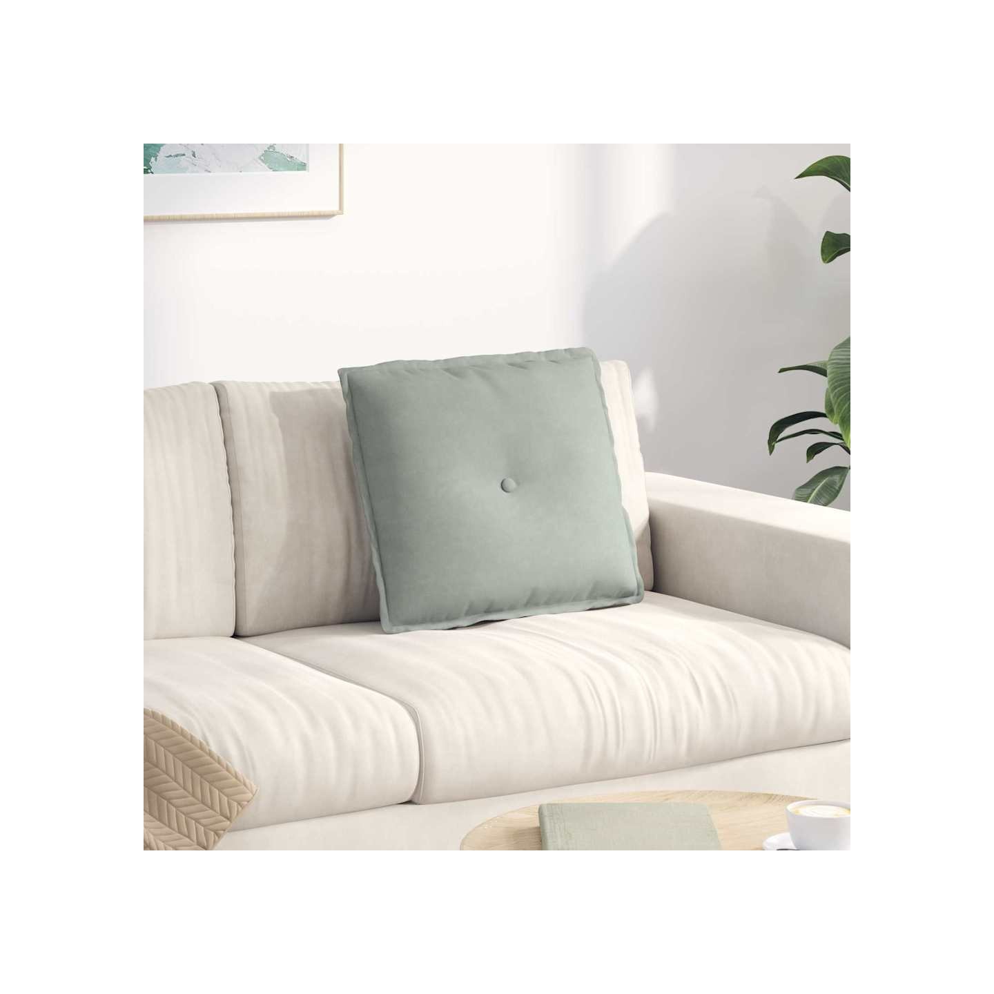 Coussin de Dos Gris clair 50 x 45 x 19 cm