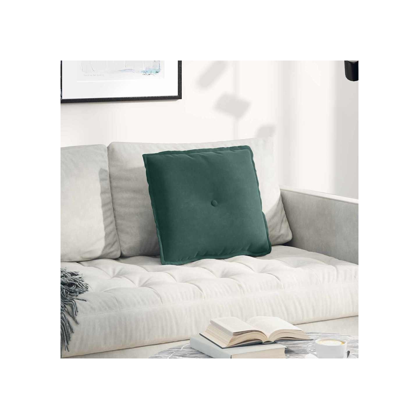 Coussin de Dos Vert foncé 50 x 45 x 19 cm