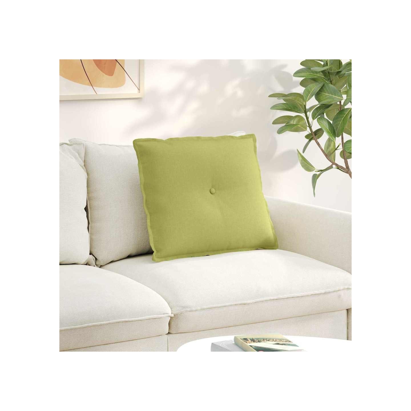 Coussin de Dos Vert clair 60 x 50 x 19 cm tissu