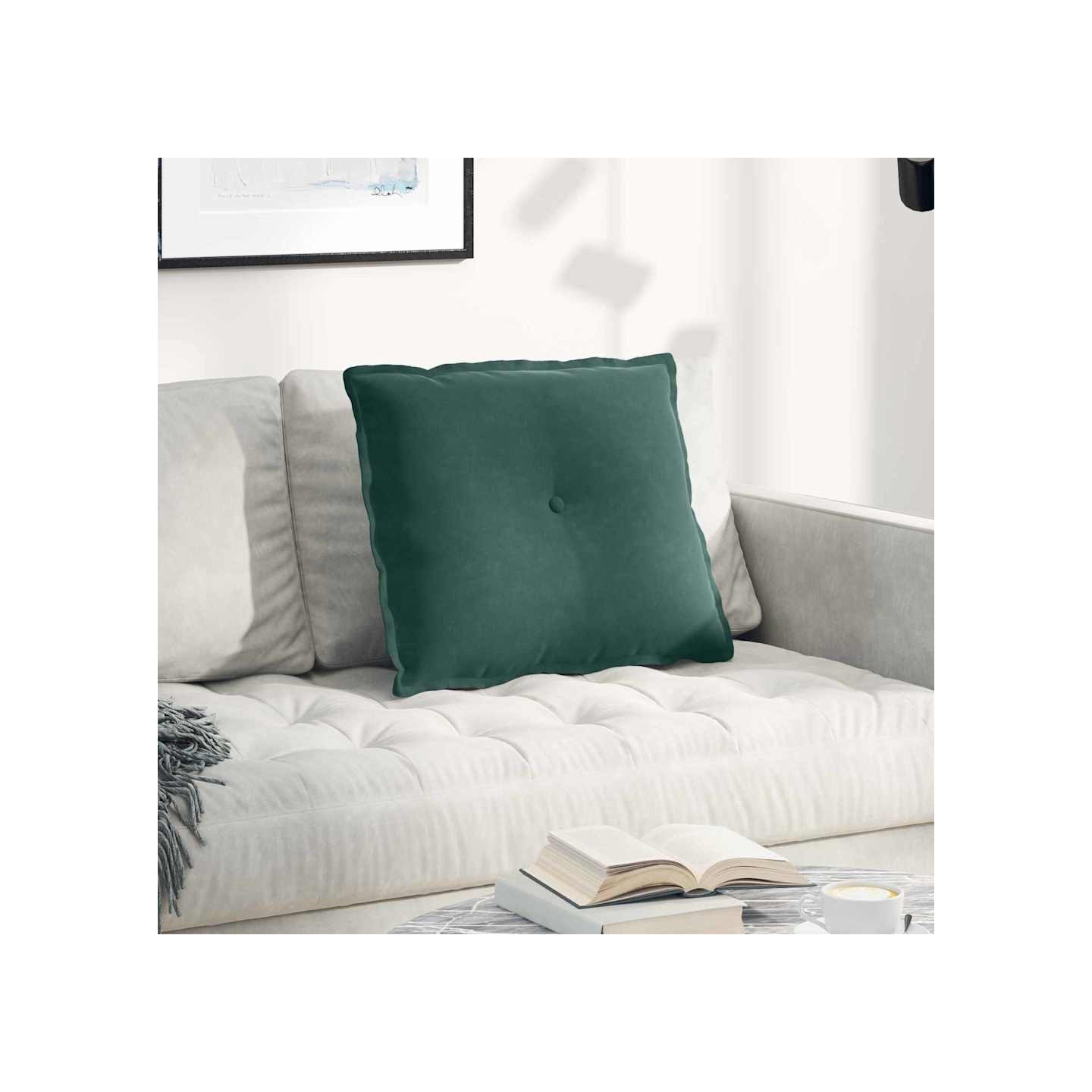 Coussin de Dos Vert foncé 60 x 50 x 19 cm