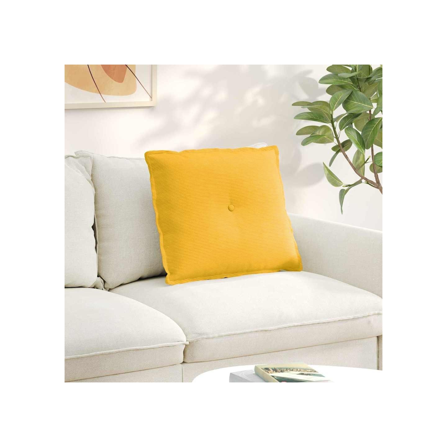Coussin de Dos Jaune clair 60 x 50 x 19 cm
