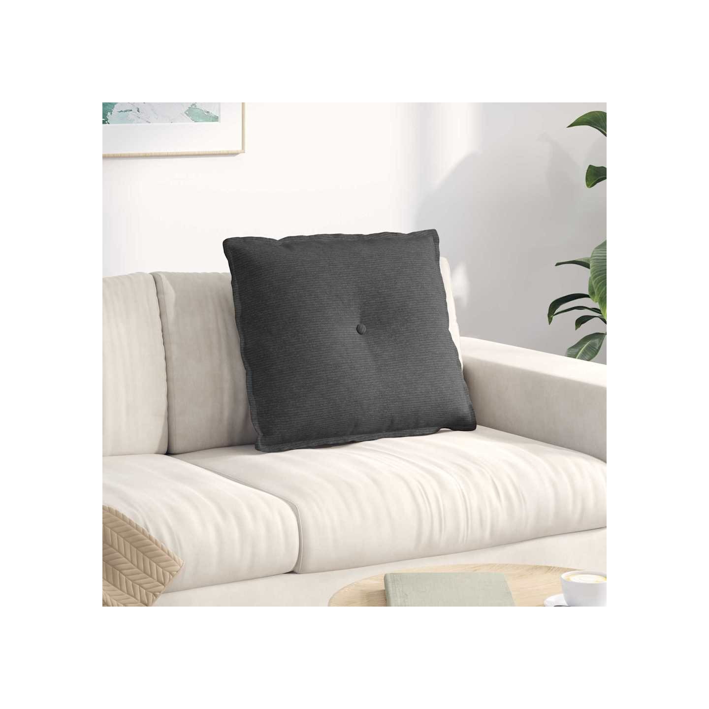 Coussin de Dos Gris foncé 60 x 50 x 19 cm
