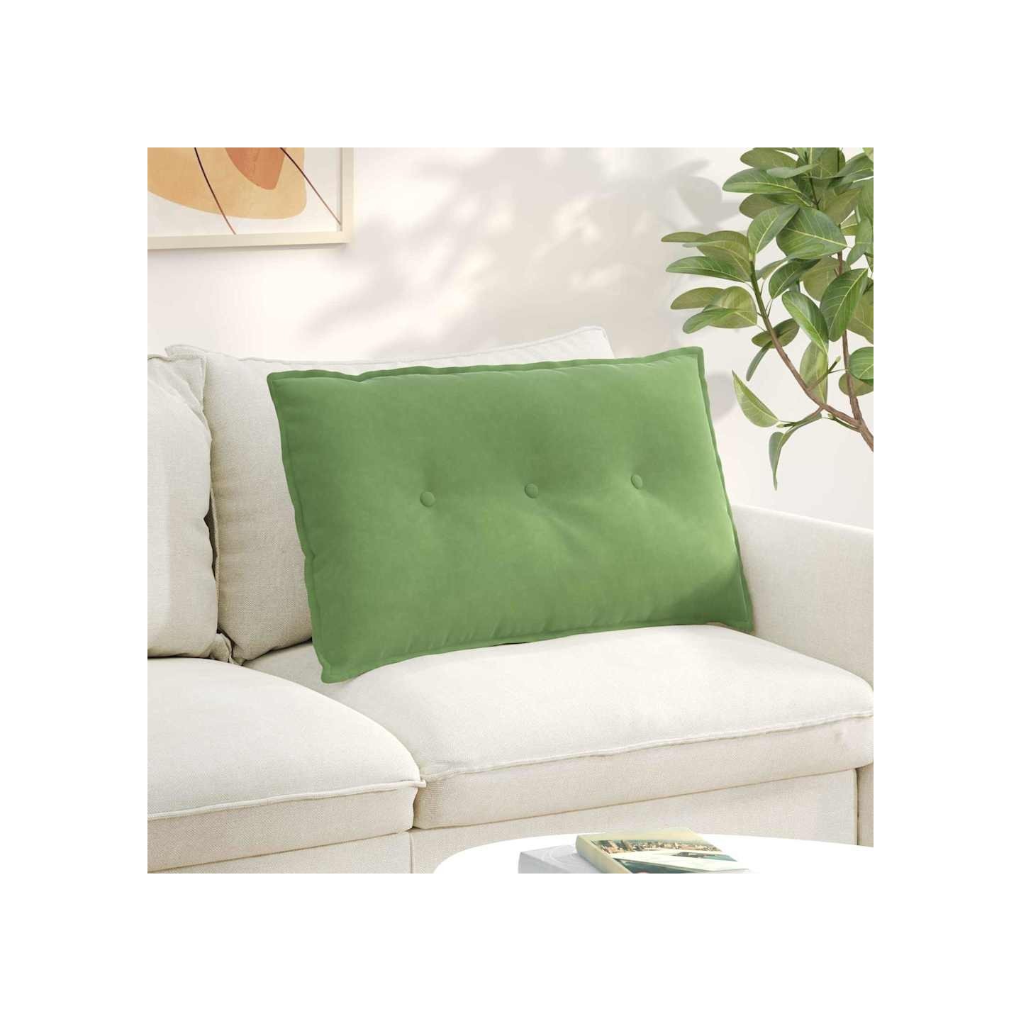 Coussin de Dos Vert clair 80 x 50 x 19 cm