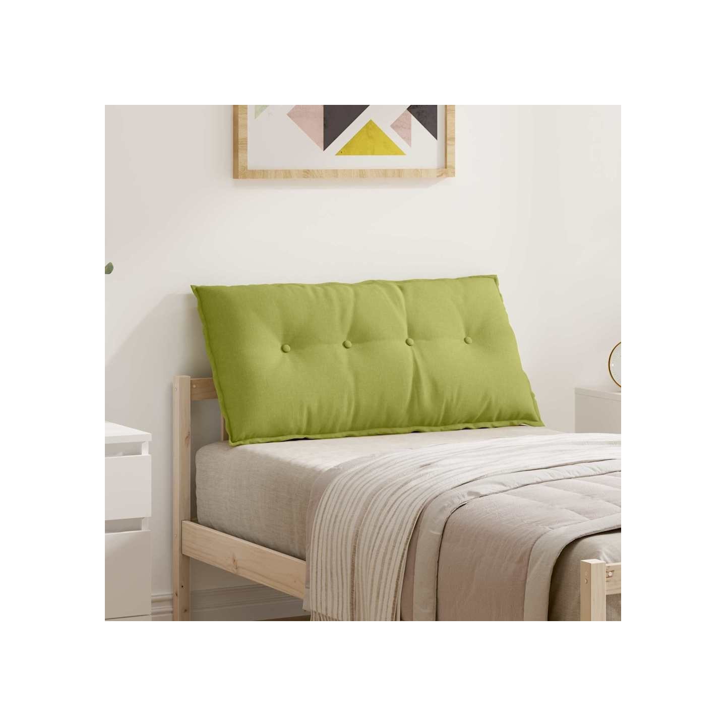 Coussin de Dos Vert clair 100 x 50 x 19 cm tissu