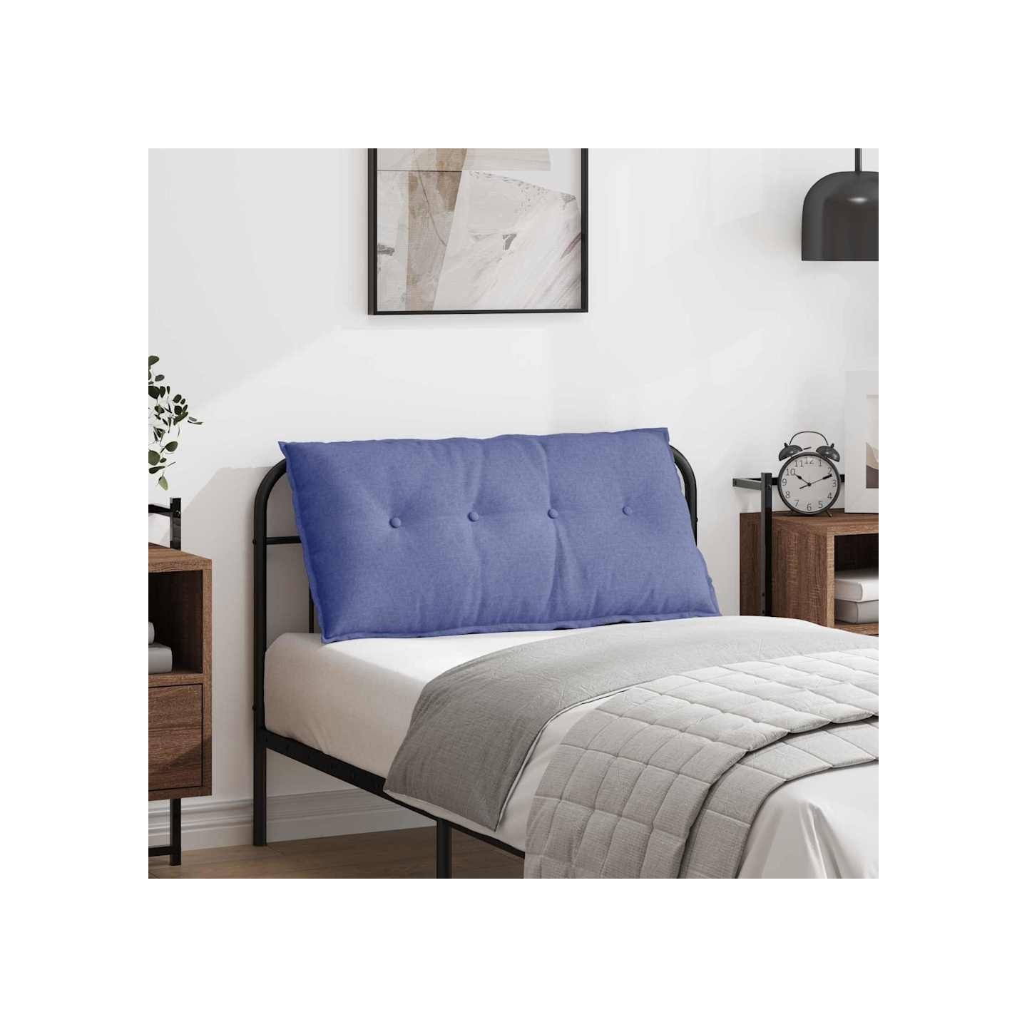 Coussin de Dos Bleu denim 100 x 50 x 19 cm tissu