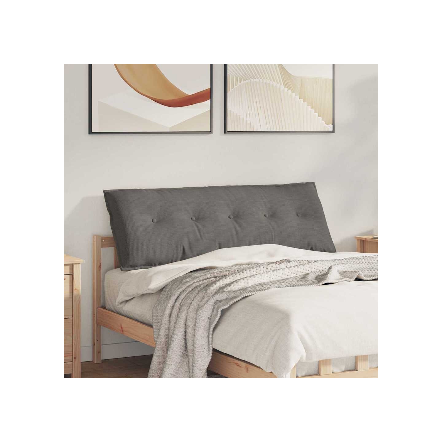 Coussin de Dos Gris clair 140 x 50 x 19 cm