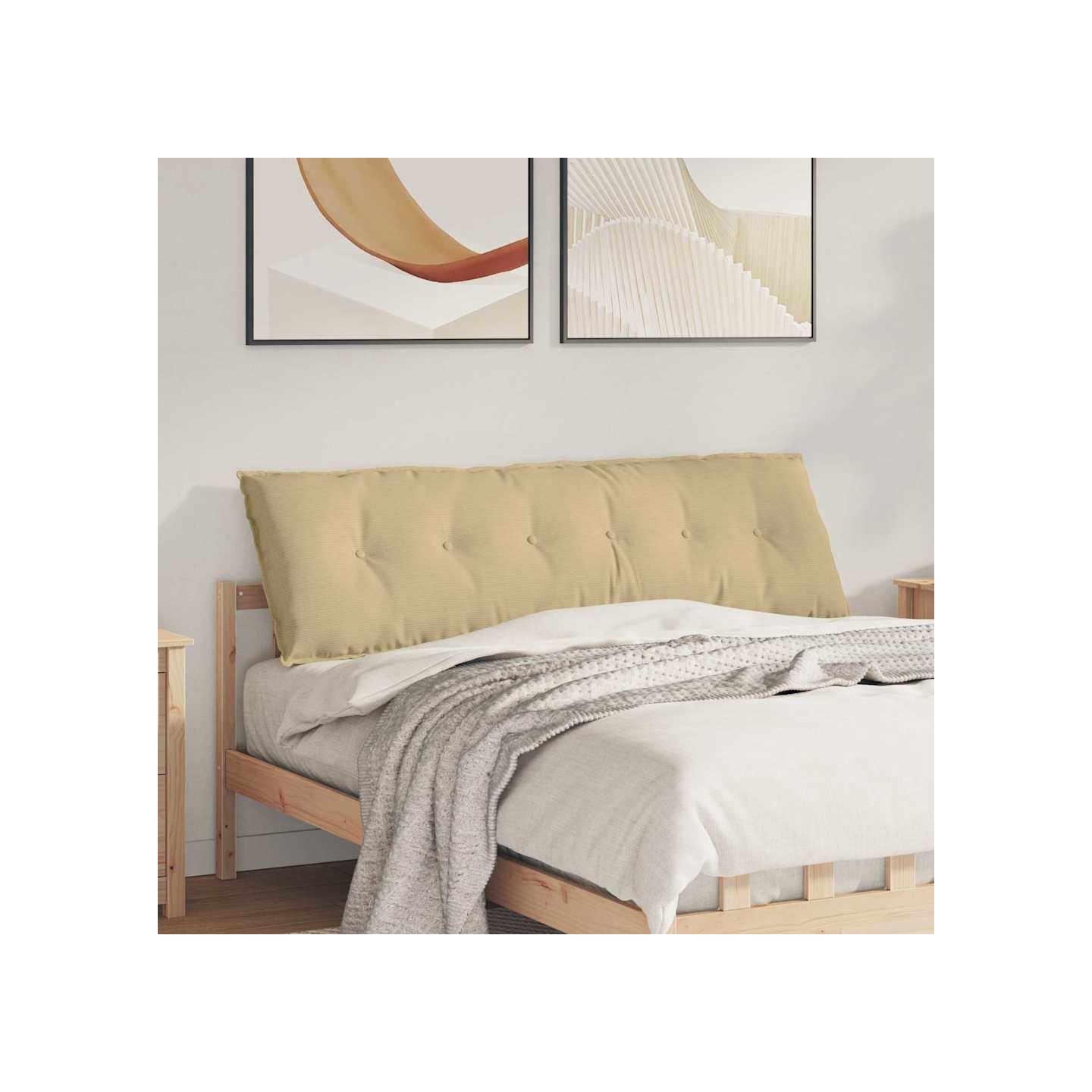 Coussin de Dos Vert gris 160 x 50 x 19 cm