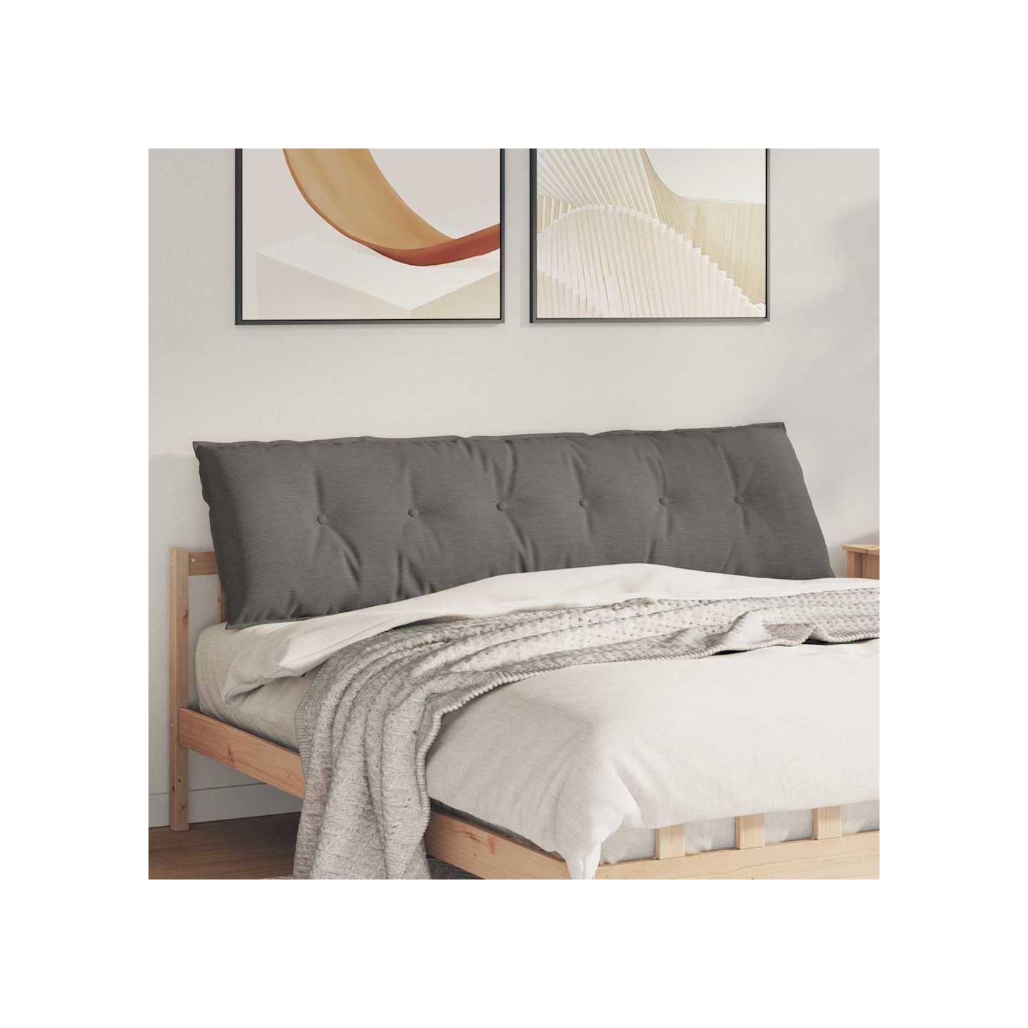 Coussin de Dos Gris clair 180 x 50 x 19 cm