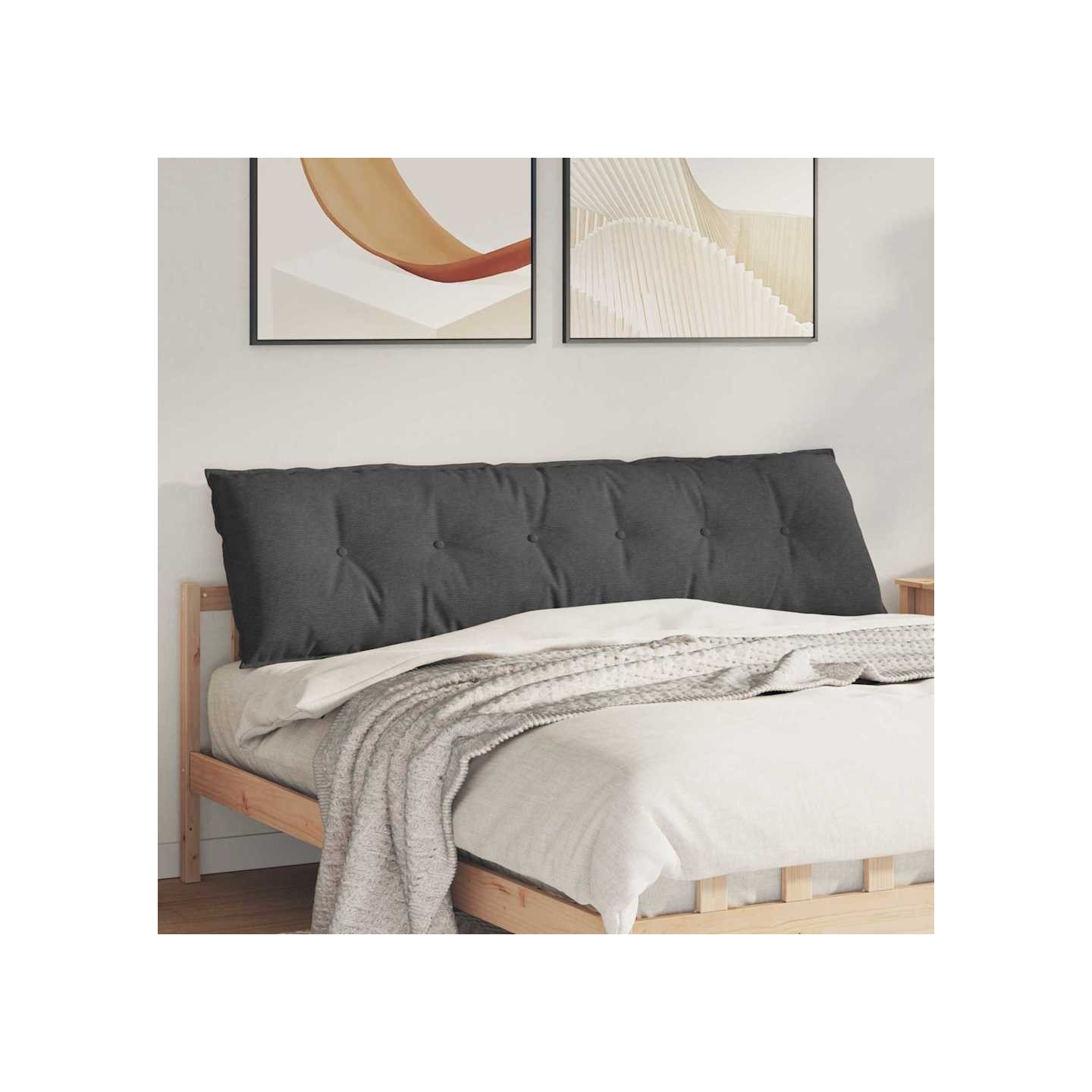 Coussin de Dos Gris foncé 180 x 50 x 19 cm