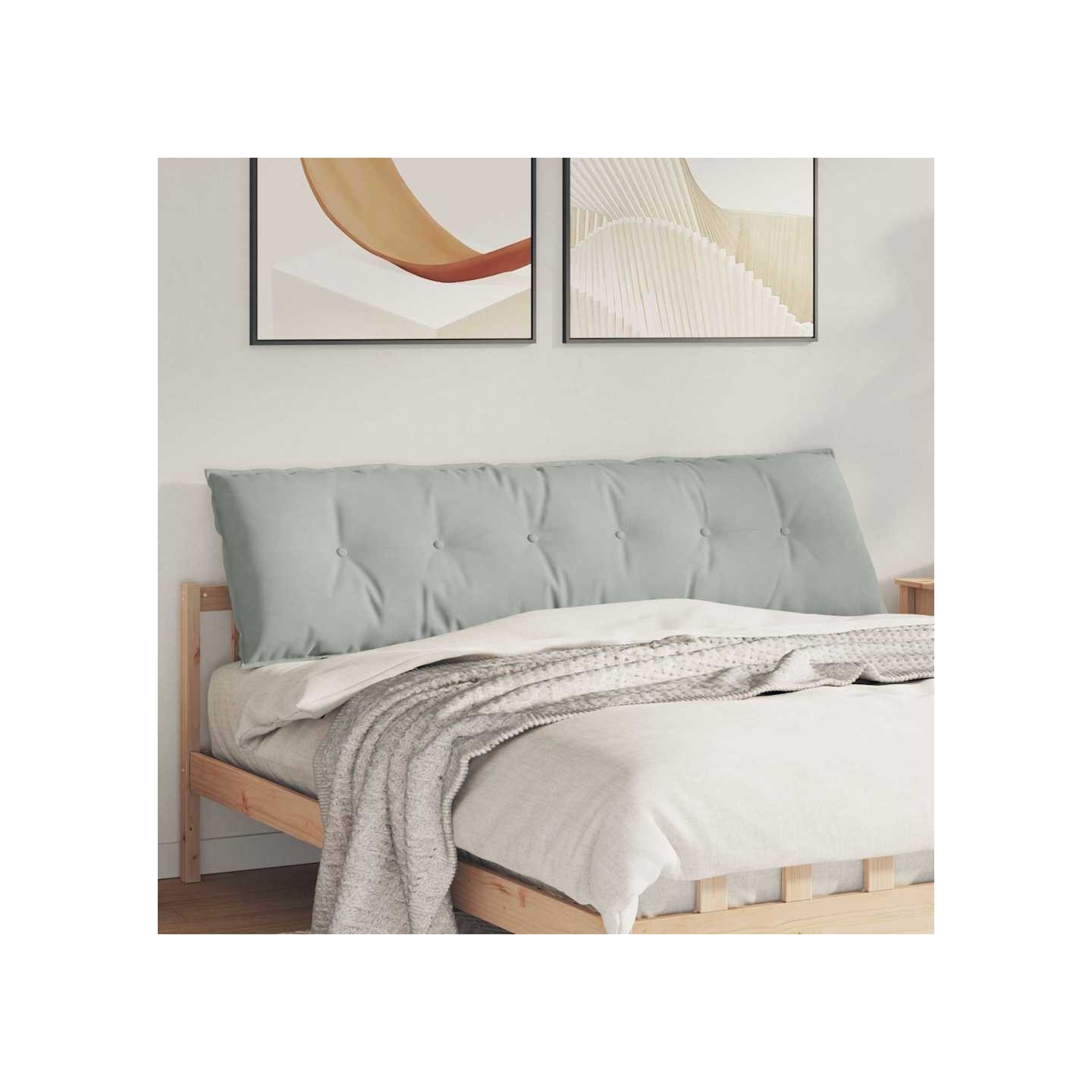 Coussin de Dos Gris clair 180 x 50 x 19 cm