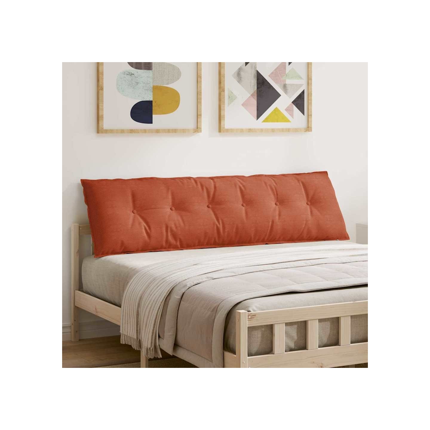 Coussin de Dos Rouge orange 180 x 50 x 19 cm