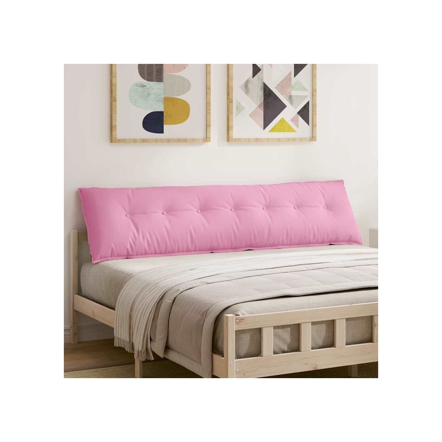 Coussin de Dos Rose 200 x 50 x 19 cm tissu