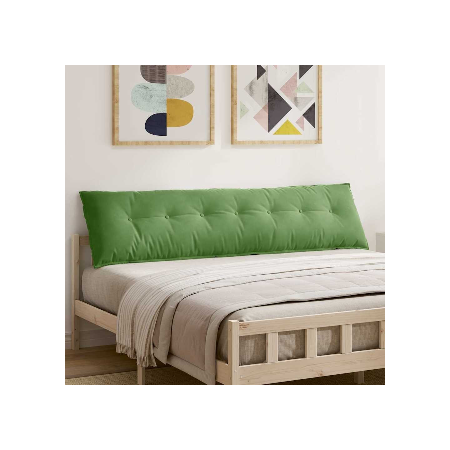 Coussin de Dos Vert clair 200 x 50 x 19 cm