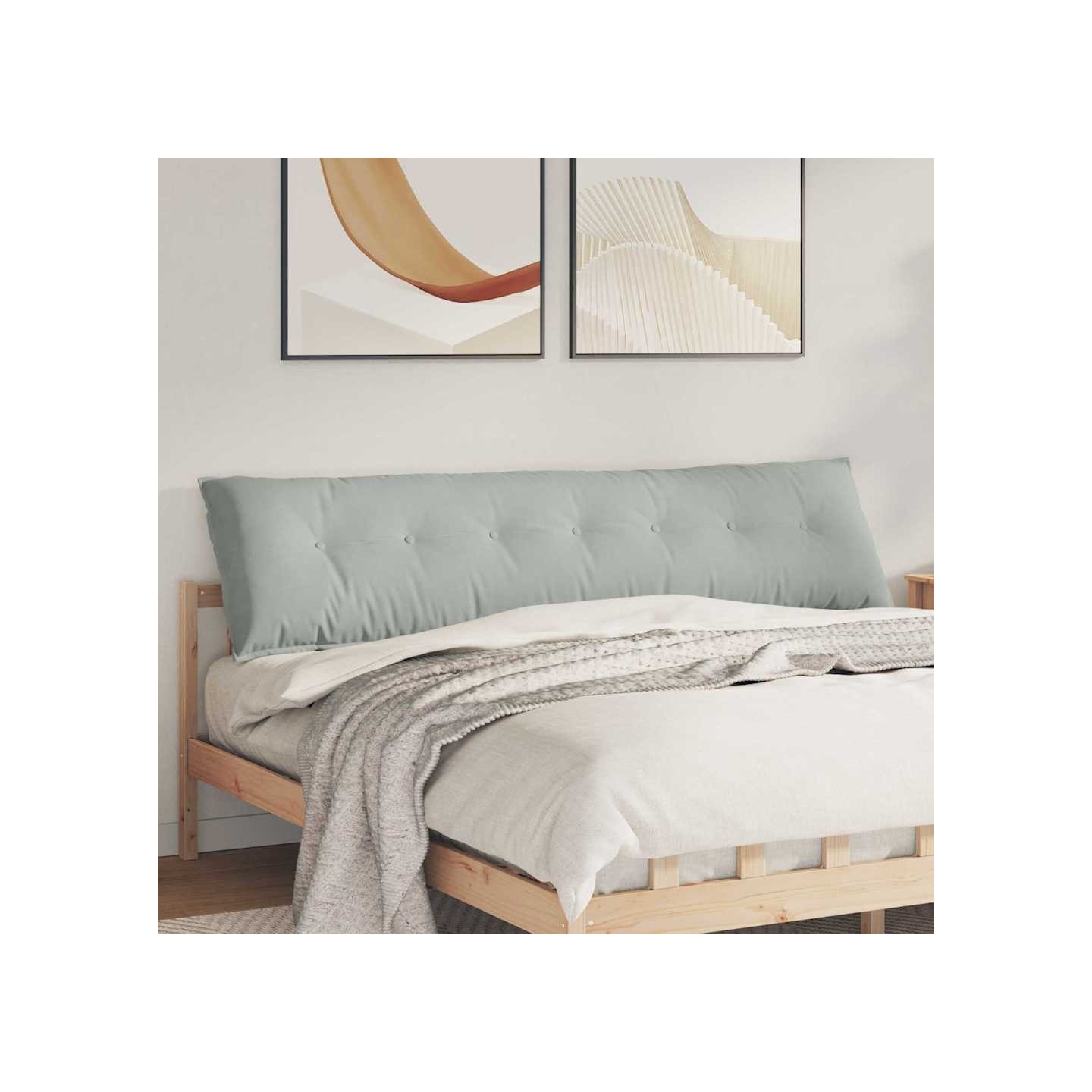 Coussin de Dos Gris clair 200 x 50 x 19 cm