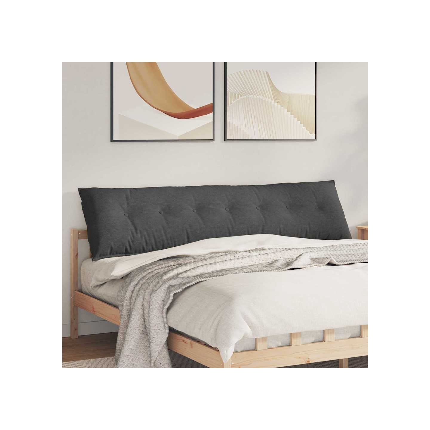 Coussin de Dos Gris foncé 200 x 50 x 19 cm