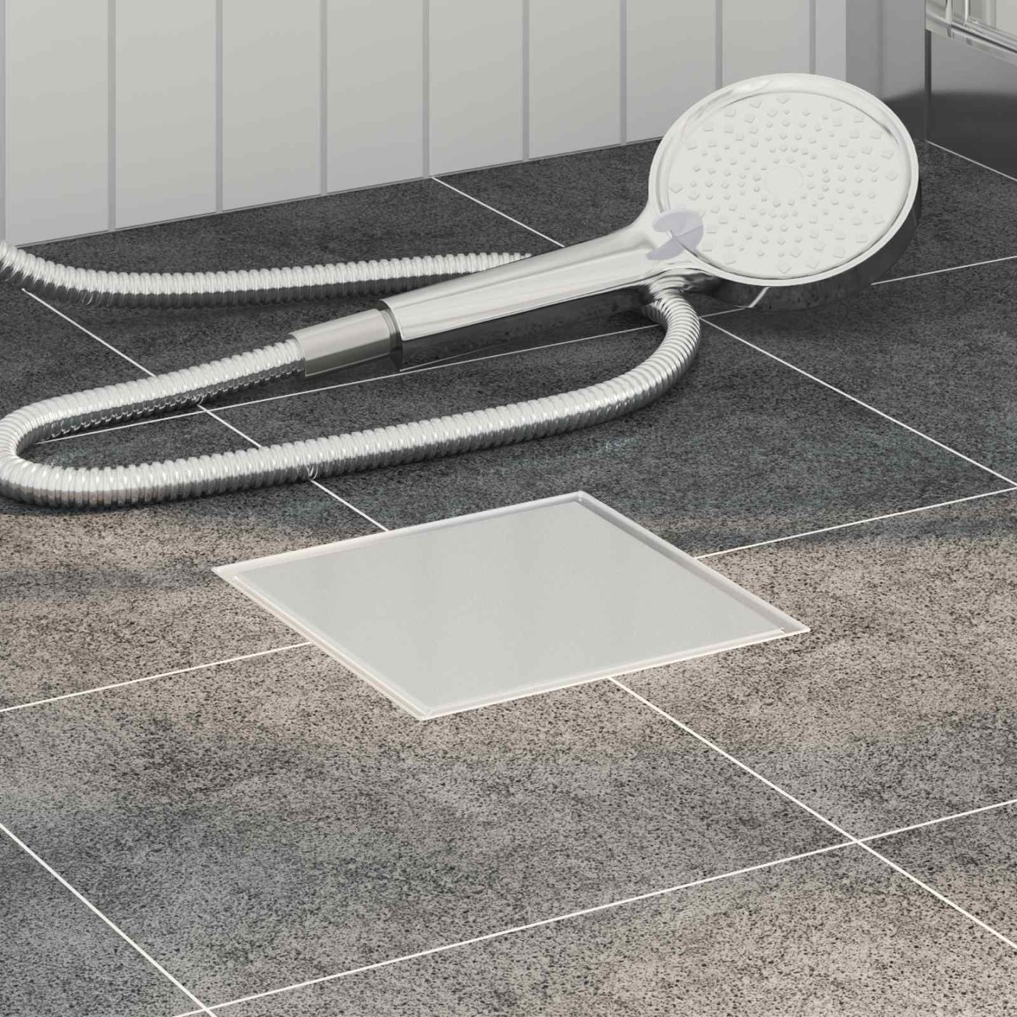 2 en 1 Drain de Douche Argenté 15 x 15 cm Acier Inox 304