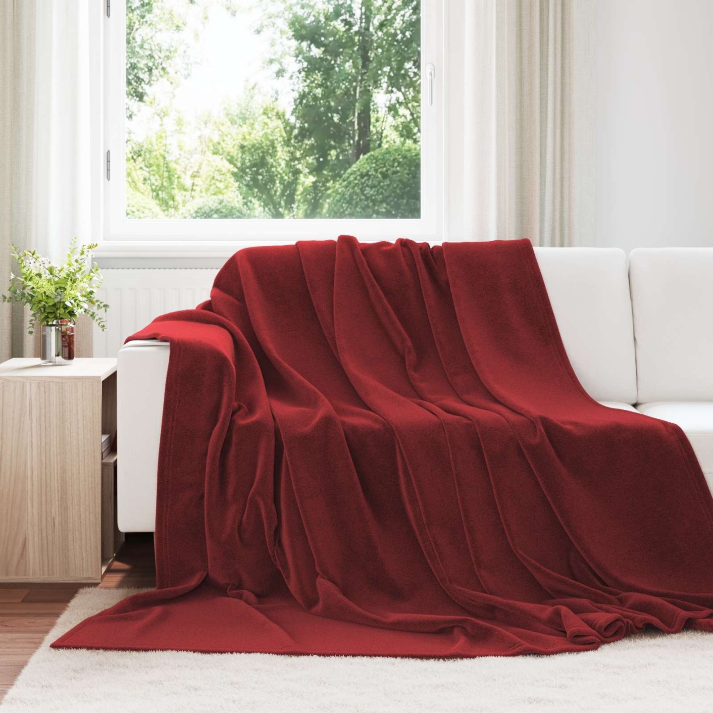 Plaid Bordeaux 240 x 220 cm 1,37 kg Polaire