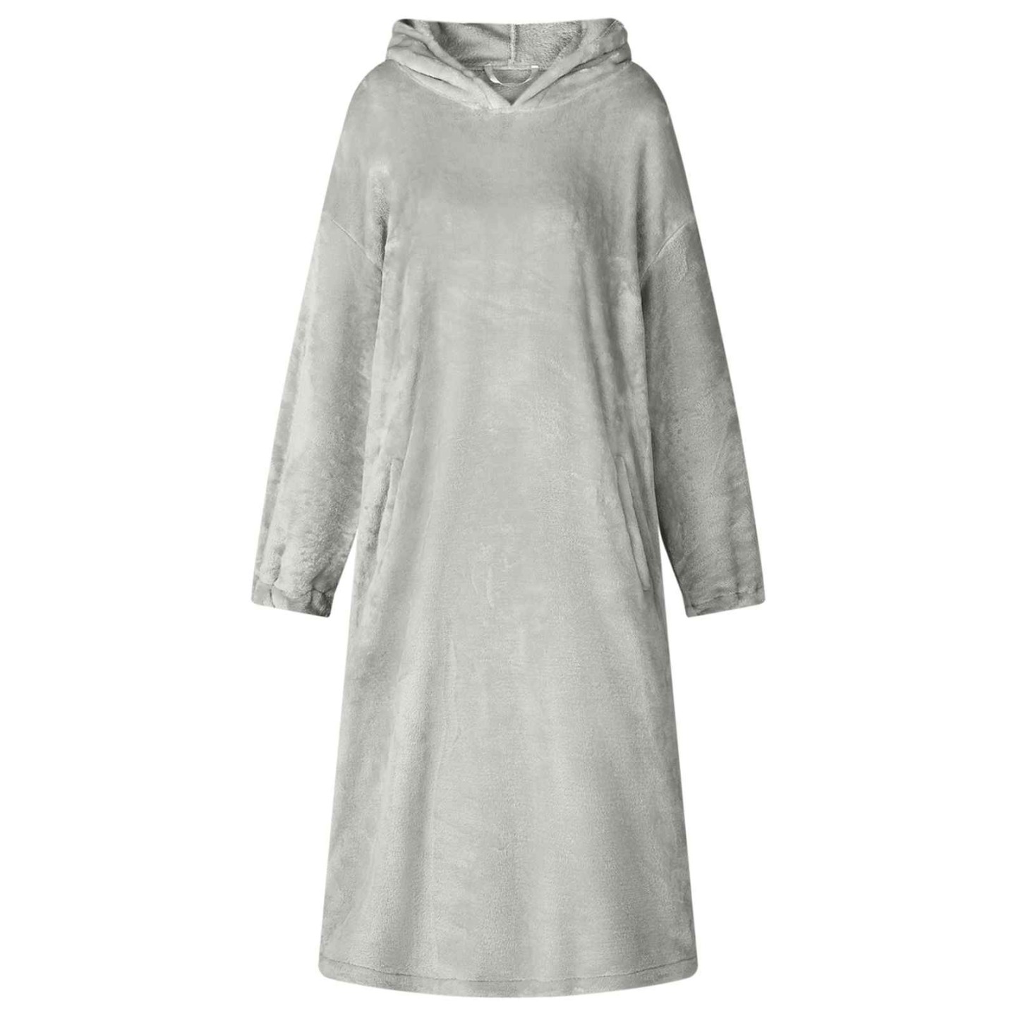 Sweat à capuche couverture Gris S Flanelle