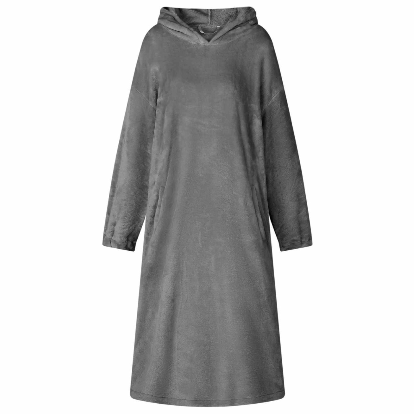 Sweat à capuche couverture Gris foncé L Flanelle