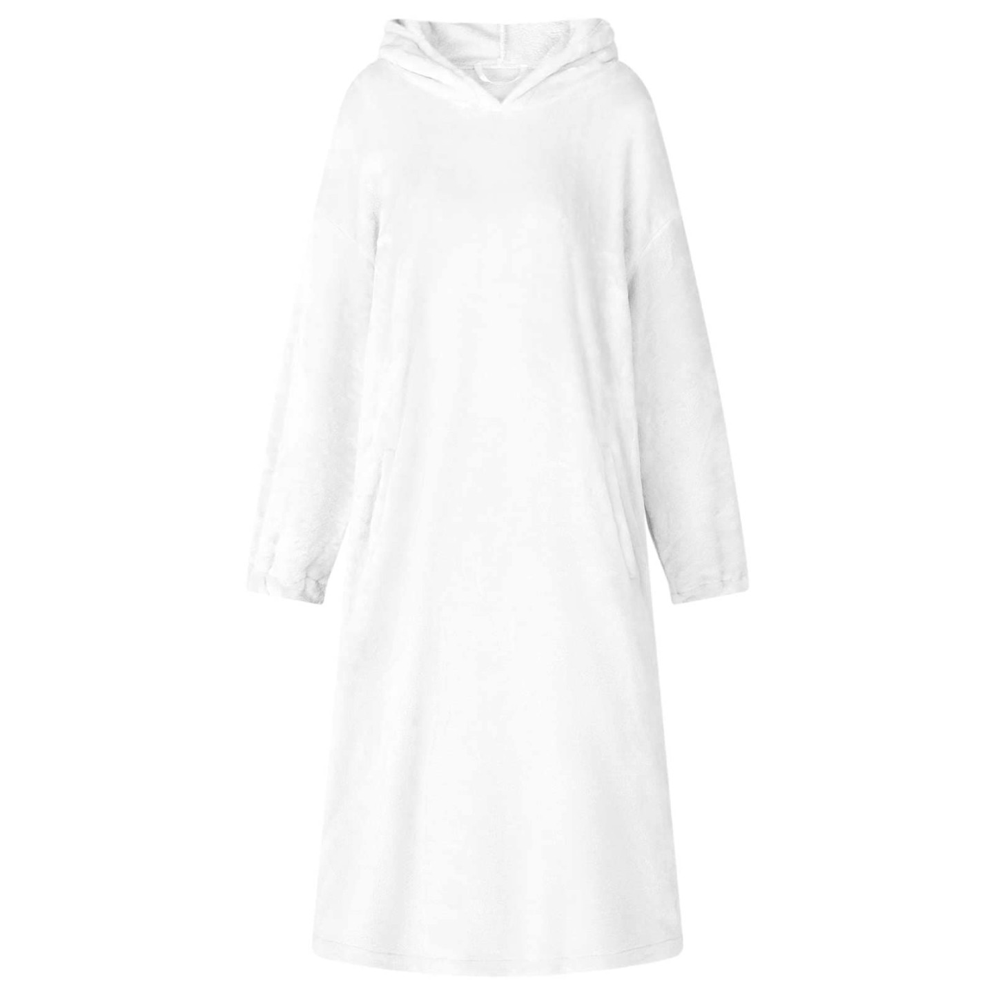 Sweat à capuche couverture Blanc L Flanelle