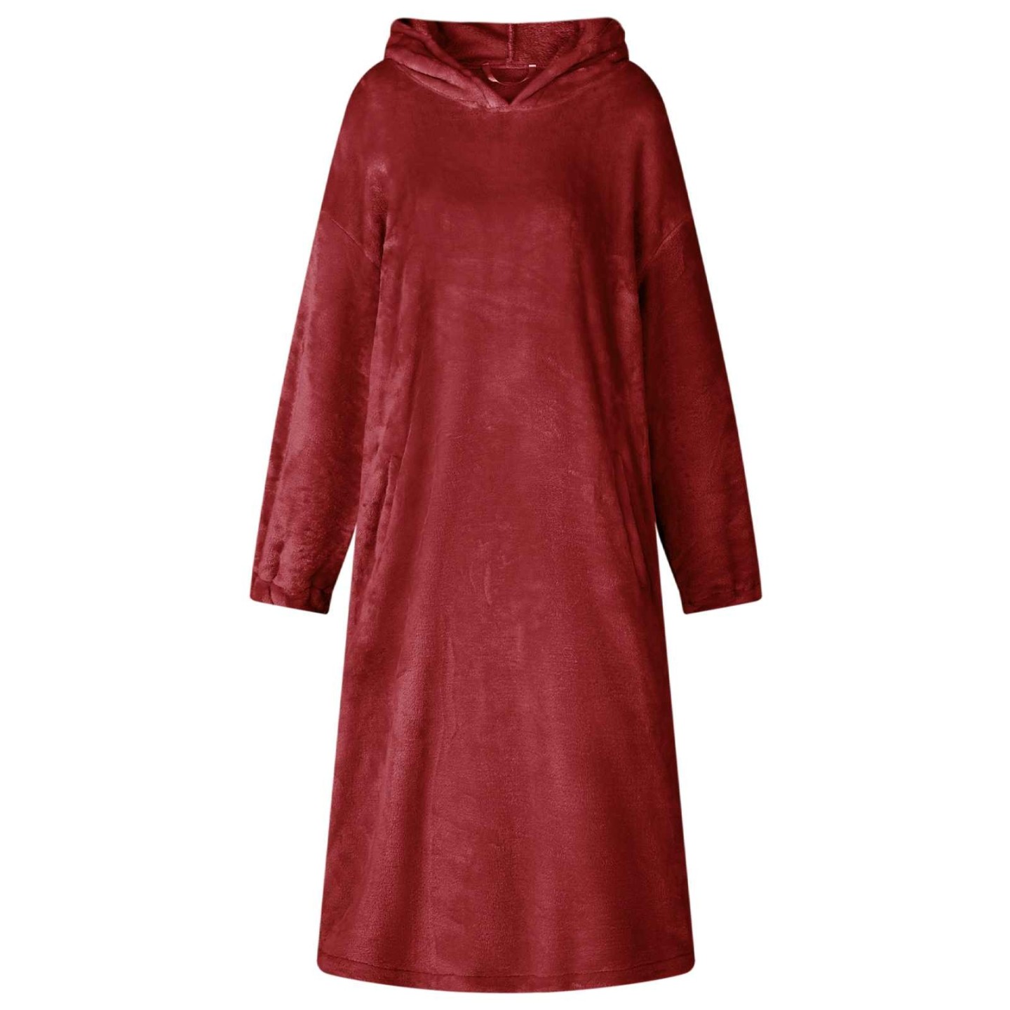 Sweat à capuche couverture Bordeaux S Flanelle