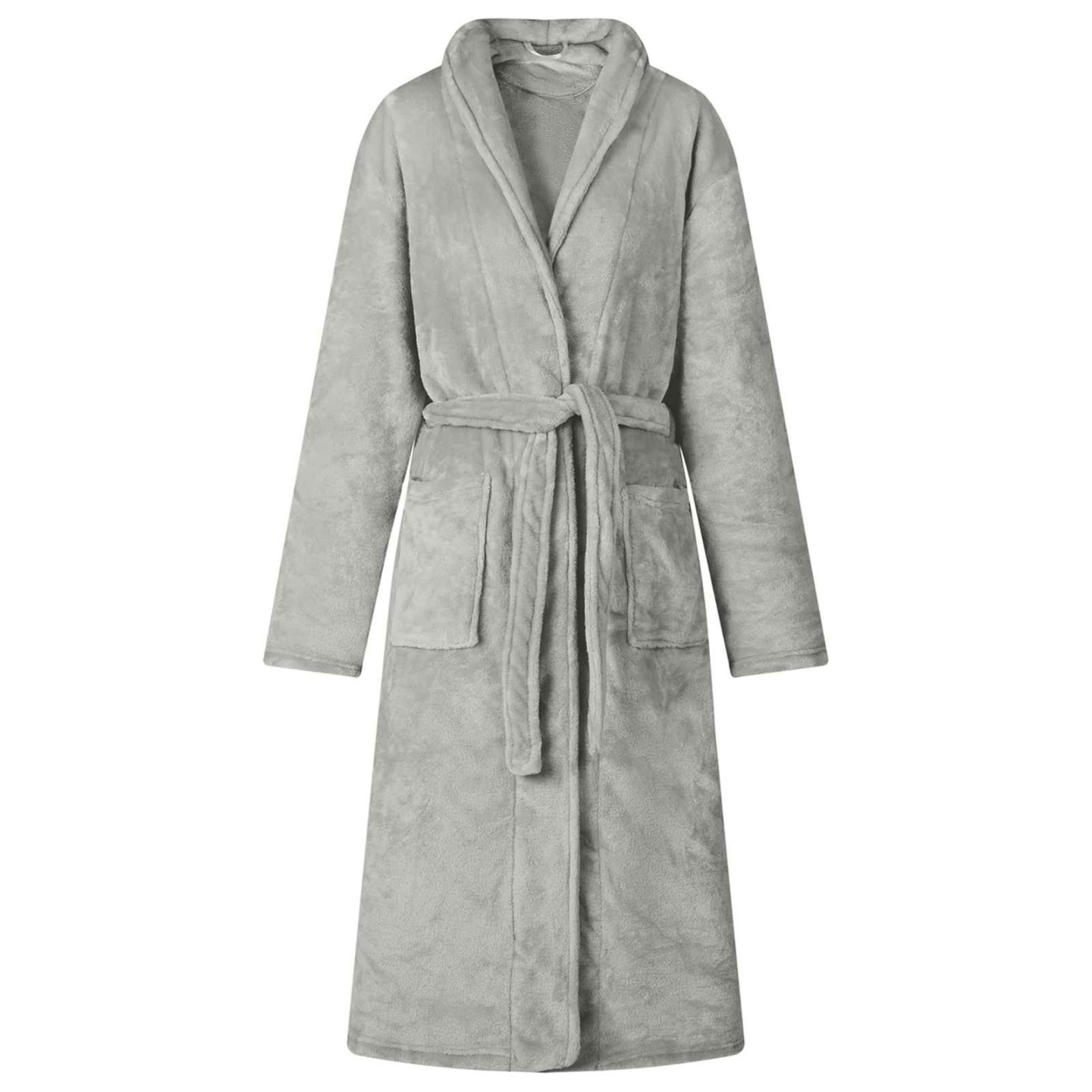 Robe de bain sans capuche Gris xxxl Flanelle