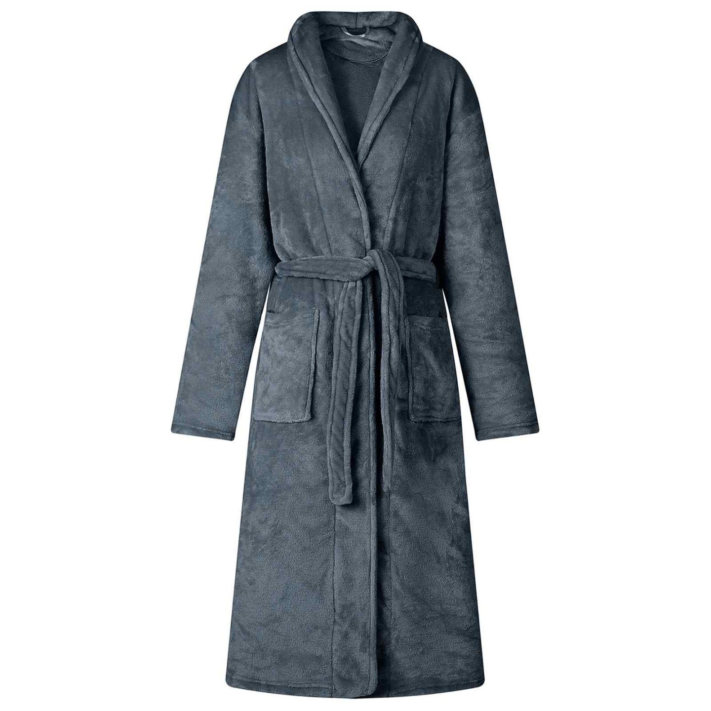 Robe de bain sans capuche Bleu marine s Flanelle