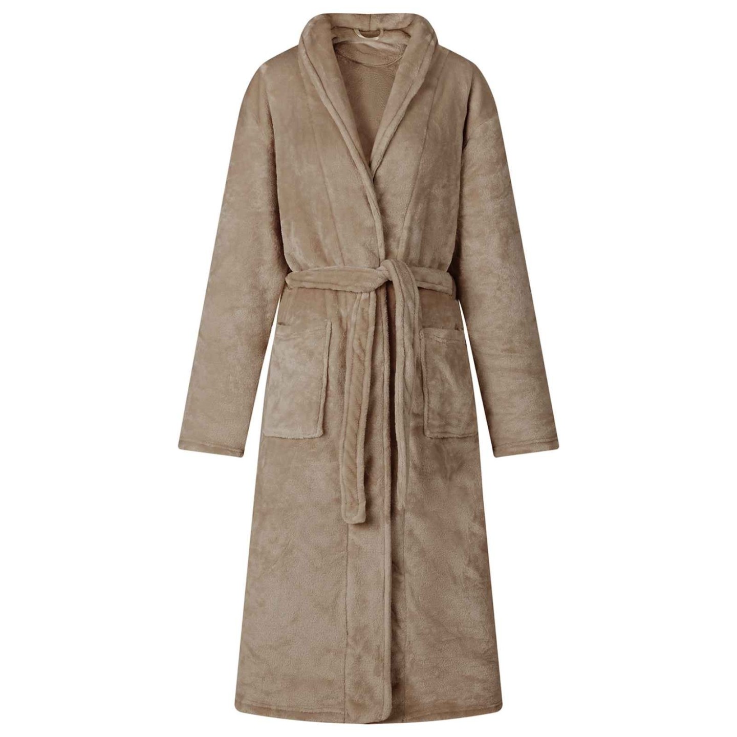 Robe de bain sans capuche Camel m Flanelle