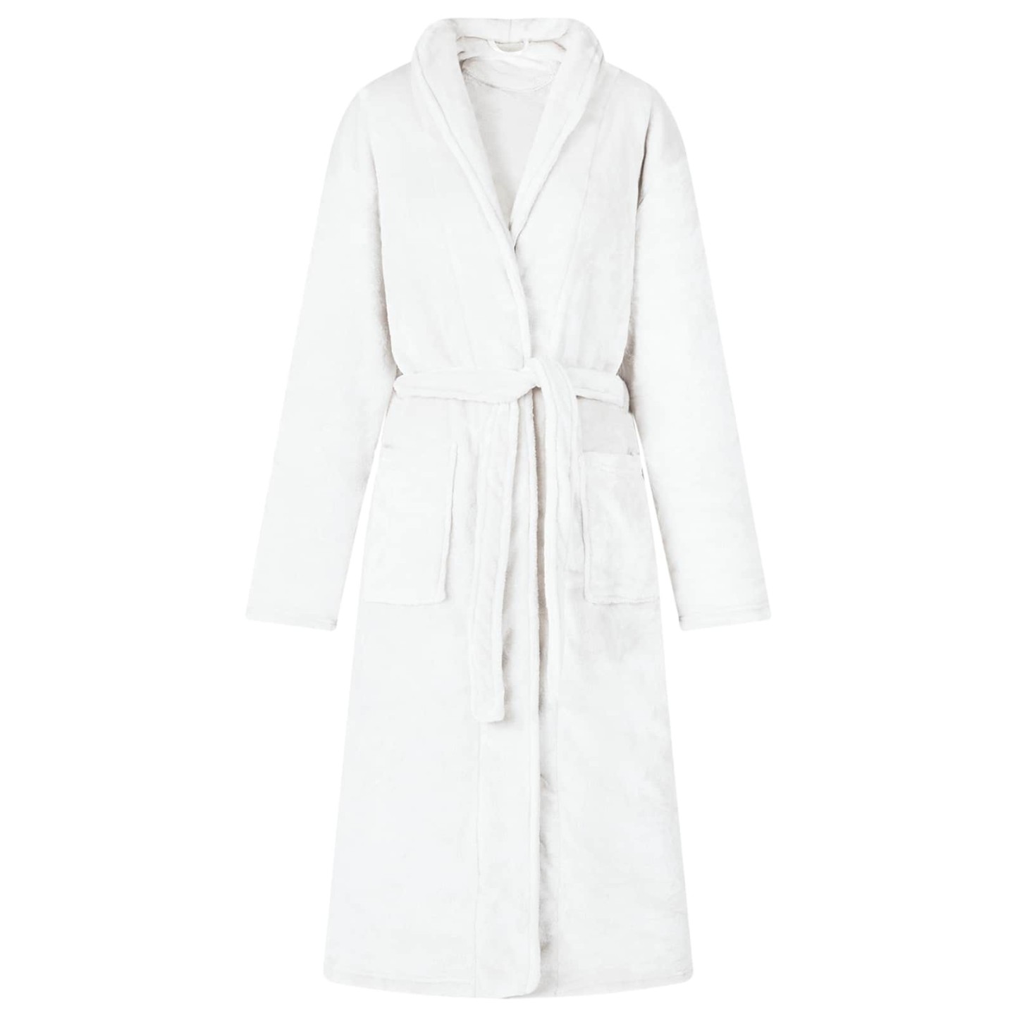 Robe de bain sans capuche Blanc XL Flanelle