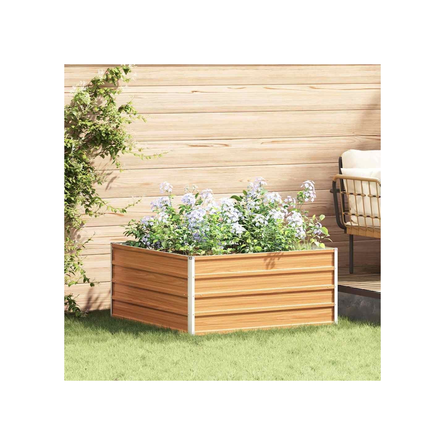 Jardinière surélevée Marron Clair 100 x 100 x 45 cm