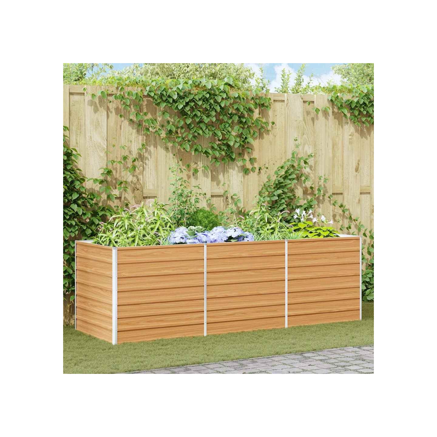 Jardinière surélevée Marron Clair 240 x 80 x 77 cm