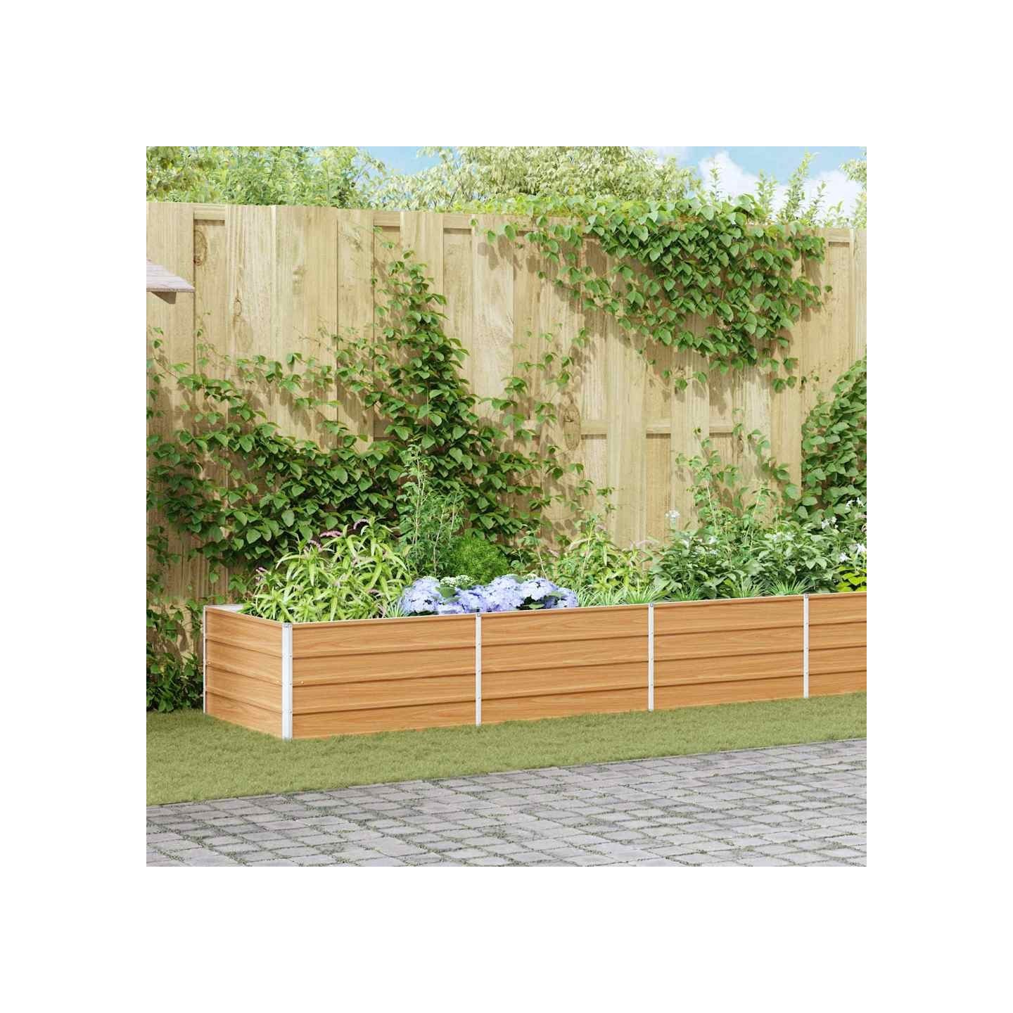 Jardinière surélevée Marron Clair 480 x 80 x 45 cm