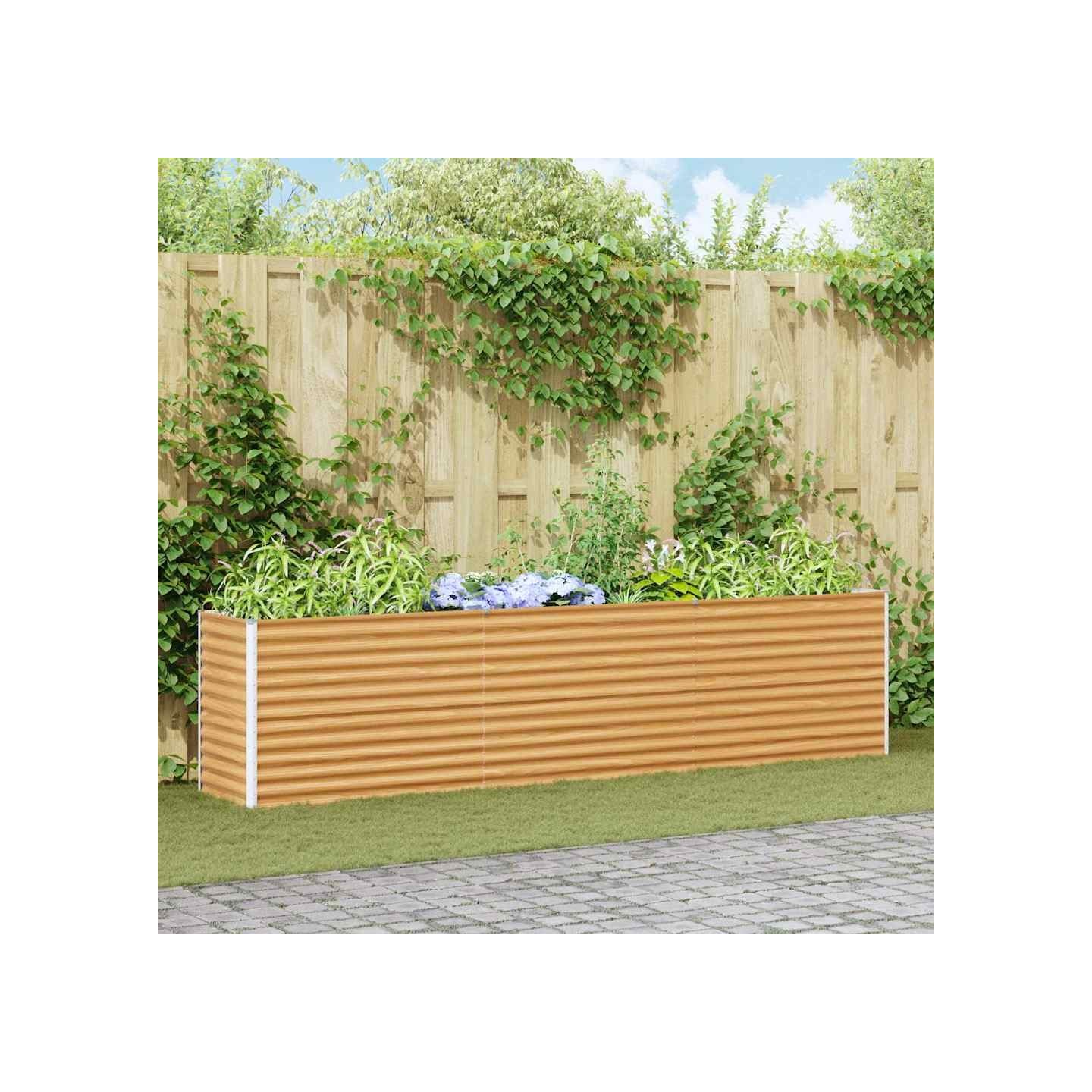 Jardinière surélevée Marron Clair 290 x 50 x 68 cm