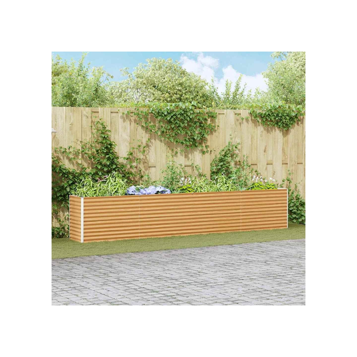 Jardinière surélevée Marron Clair 390 x 50 x 68 cm