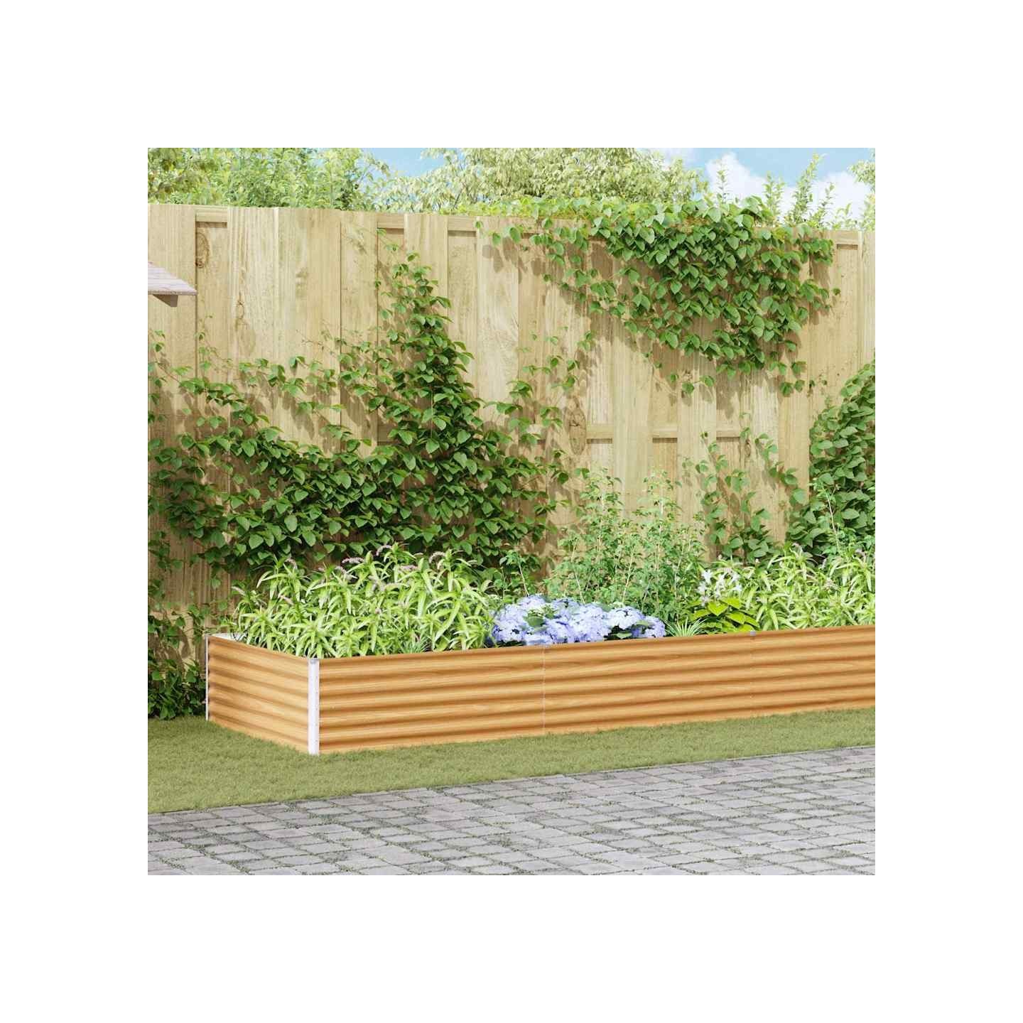 Jardinière surélevée Marron Clair 970 x 100 x 36 cm