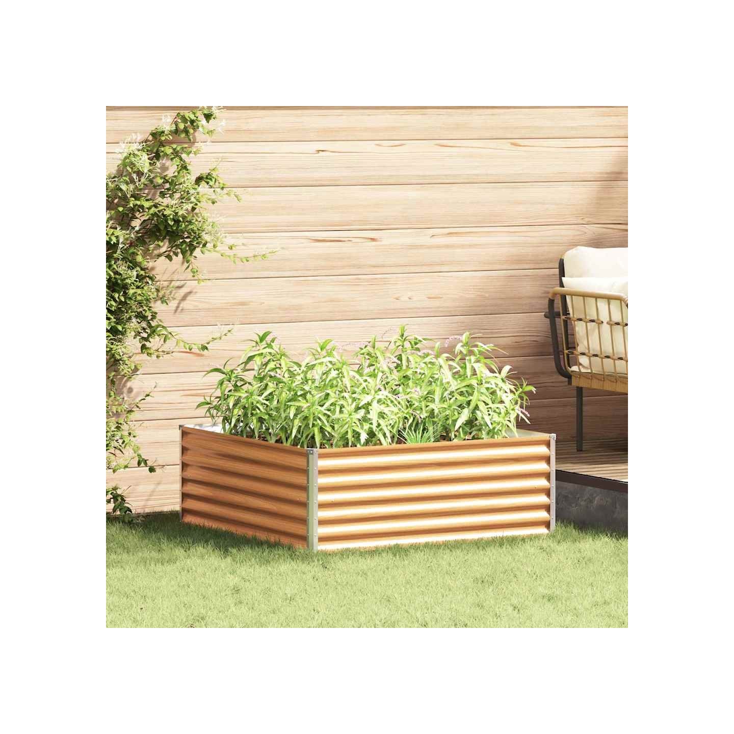 Jardinière surélevée Marron Clair 98 x 100 x 36 cm