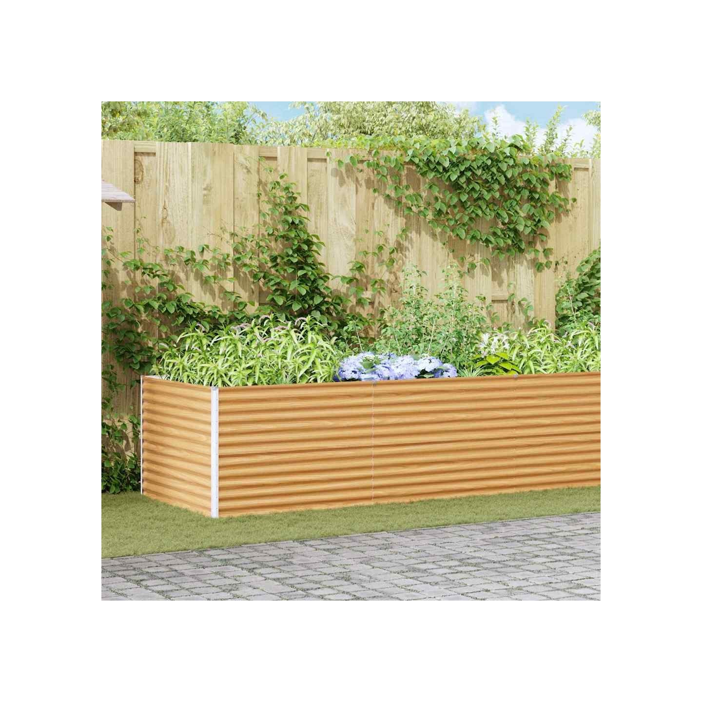 Jardinière surélevée Marron Clair 485 x 100 x 68 cm